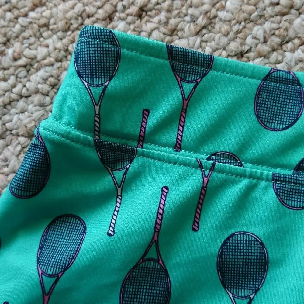 Prince Match Core Knit Tennis Racket Print Skort size M